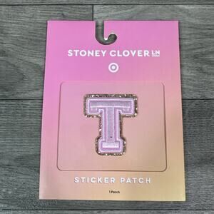 Stoney Clover Lane x Target Sticker Patch Pink/ Gold Letter T